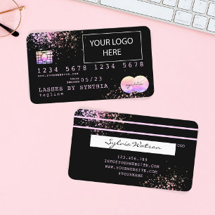 Tarjeta de crédito Holograph Splash para añadir su