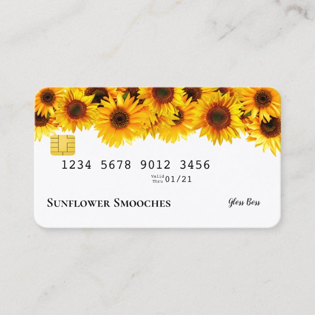 Tarjeta de crédito Sunflower (Anverso)