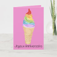 Tarjeta de Crema de Hielo del Orgullo Gay de Cumpl