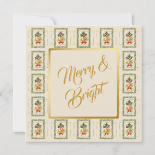 Tarjeta de crema irlandesa de Navidad de cuerno fr