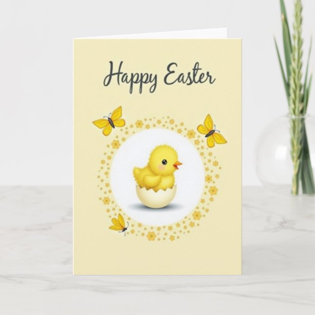 Tarjeta de Cría Adorable de Primavera (Anverso)