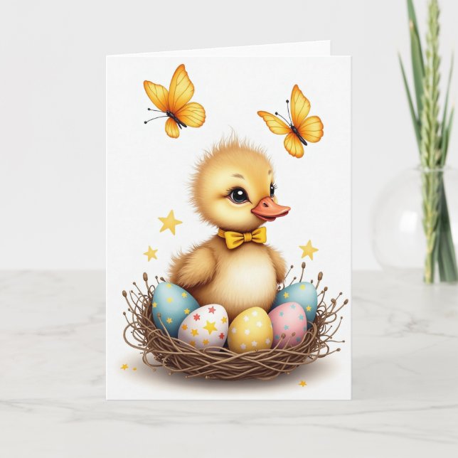 Tarjeta de cría de pájaro lindo (Anverso)