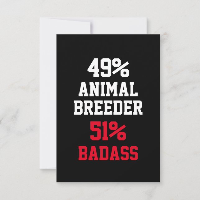 Tarjeta de Criador de Animales Malo (Anverso)