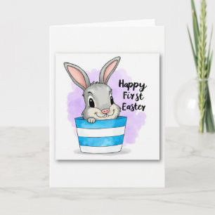 Tarjeta de Criatura Adorable con Rayas