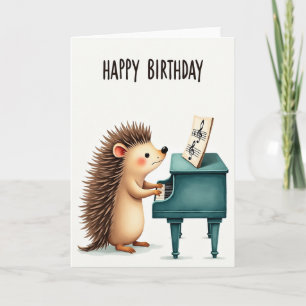 Tarjeta de Criatura de Piano Alegre