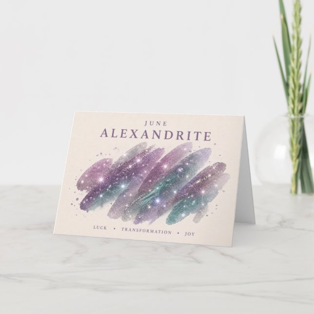 Tarjeta de Cristal Alexandrita (Anverso)