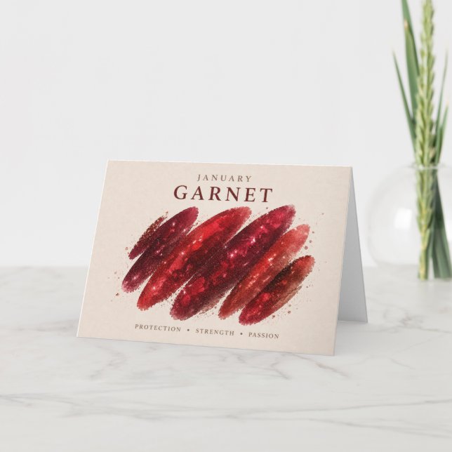Tarjeta de Cristal de Granate (Anverso)