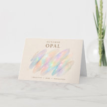 Tarjeta de Cristal Opaloide