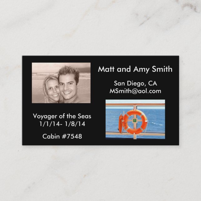 Tarjeta de crucero (Anverso)