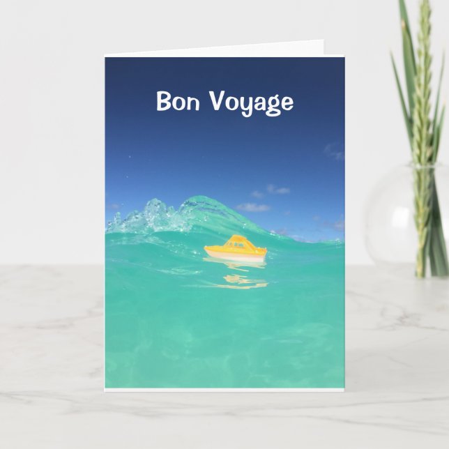 Tarjeta de crucero Bon Voyage (Anverso)