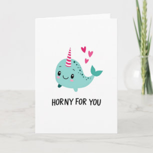Tarjeta de Crush de Narval Adorable