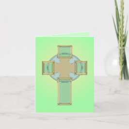 Tarjeta de cruz celta del día de San Patricio