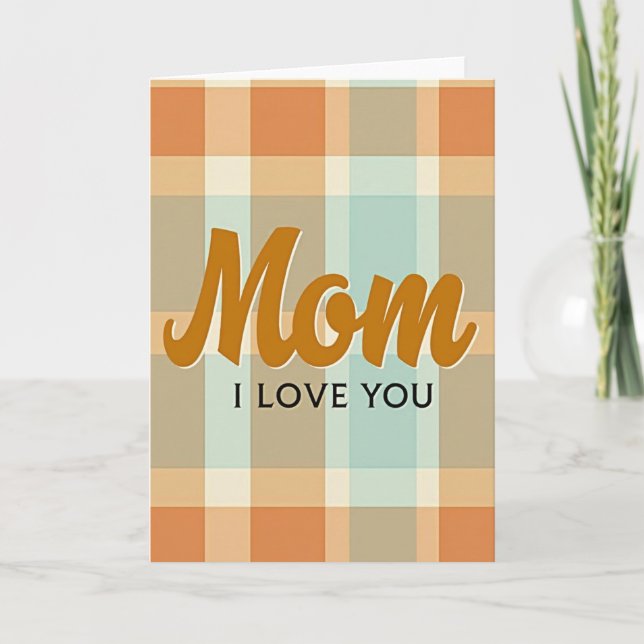 Tarjeta de Cuadros Caliente Mamá Te Quiero (Anverso)