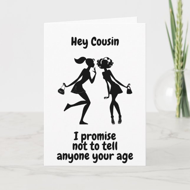 TARJETA DE CUARENTA AÑOS DE COUSIN (Anverso)