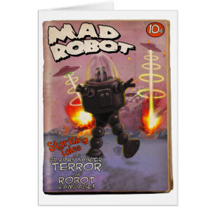 Tarjeta de cubierta para pulpa de robot Mad Robot