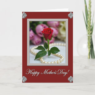 Tarjeta de Cuentas para el Día de la Madre Elegant