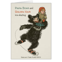 Tarjeta de cuento de hadas de papá Bear & Golden H