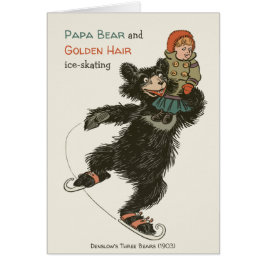 Tarjeta de cuento de hadas de papá Bear & Golden H