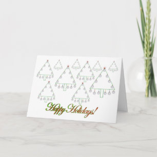 Tarjeta de cultivo de árbol de navidad para bolas