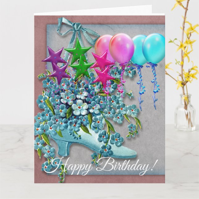 Tarjeta de cumpleaños (flor amarilla)