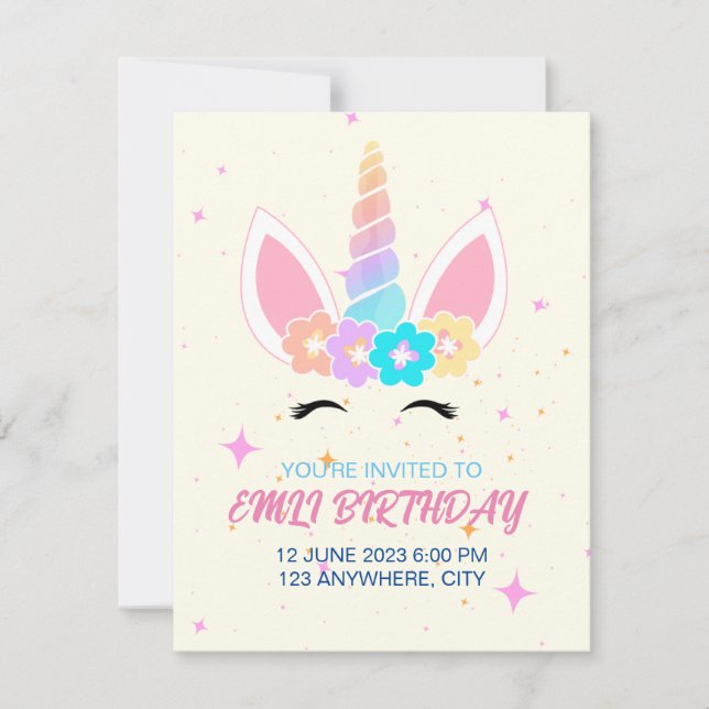 Tarjeta de cumpleaños (Anverso)