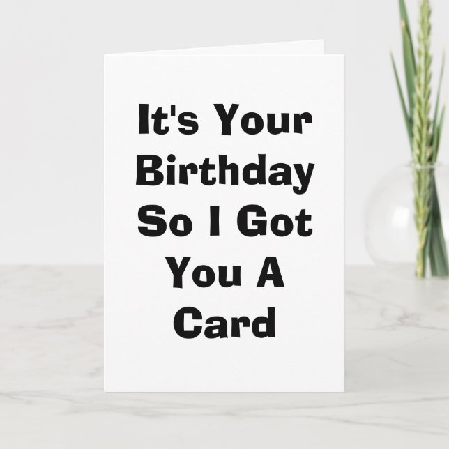 Tarjeta de cumpleaños (Anverso)