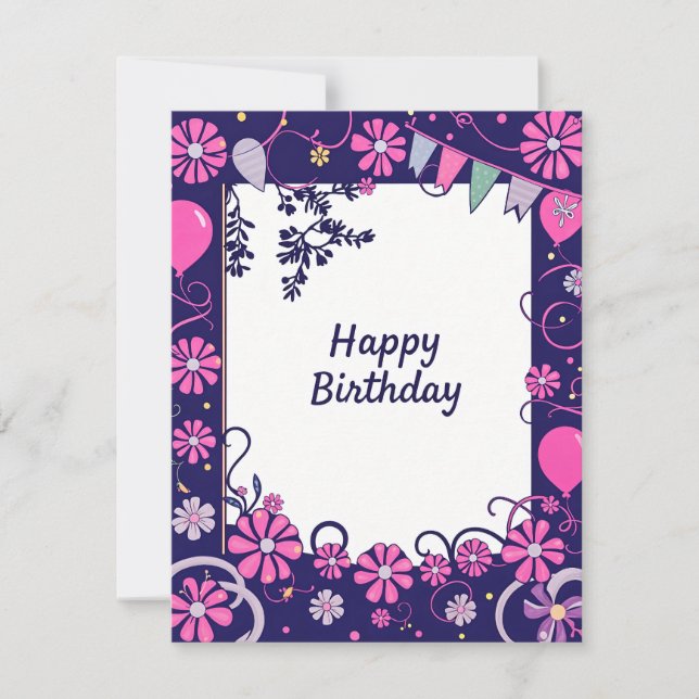 Tarjeta de cumpleaños (Anverso)