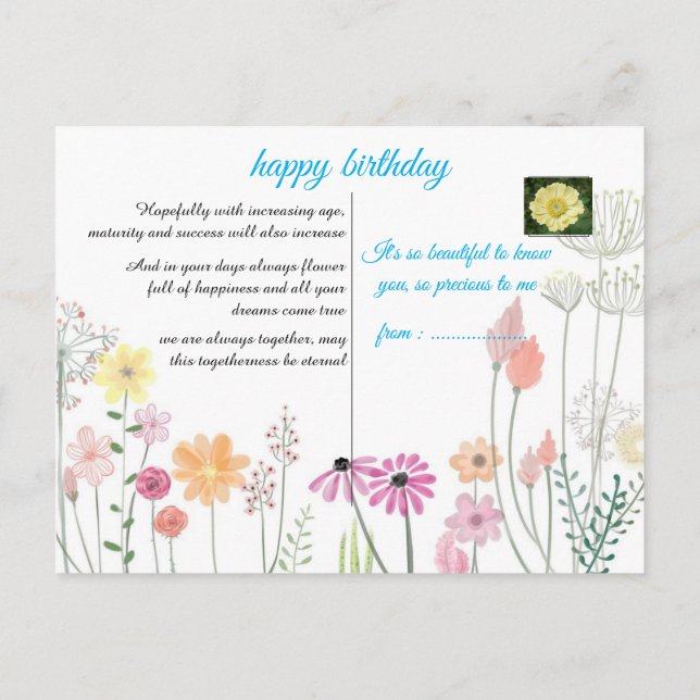 tarjeta de cumpleaños (Reverso)