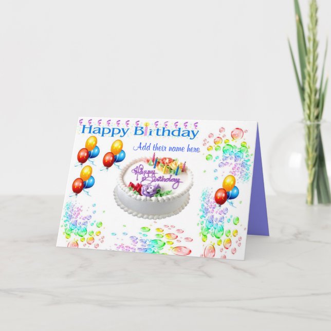 Tarjeta de cumpleaños (Anverso)