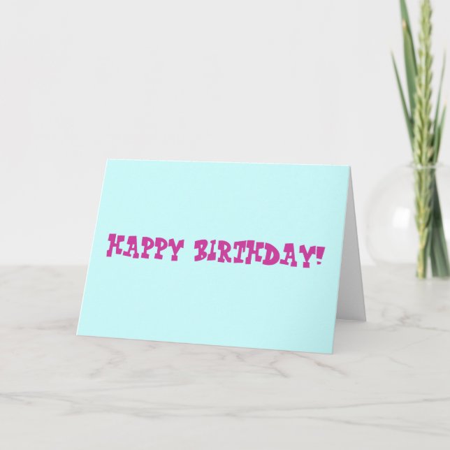 Tarjeta de cumpleaños (Anverso)
