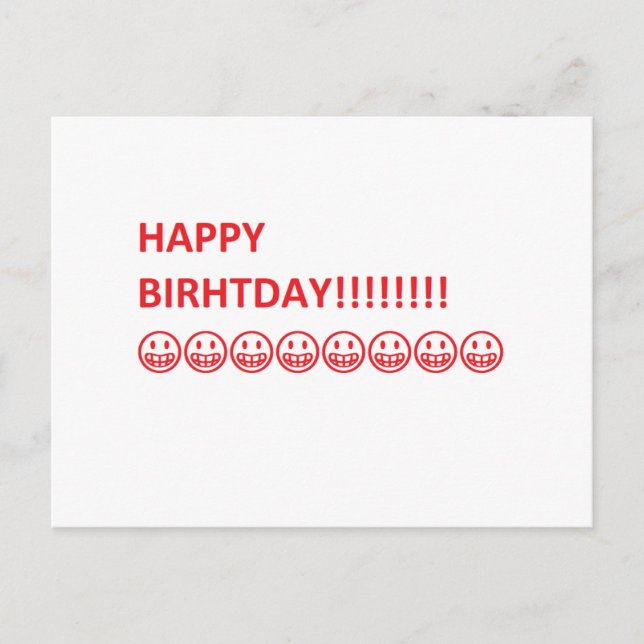 Tarjeta de cumpleaños (Anverso)