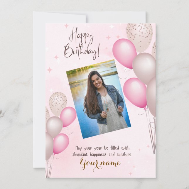 Tarjeta de cumpleaños (Anverso)