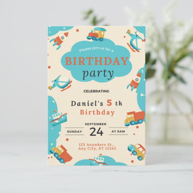 Tarjeta de cumpleaños (Anverso de pie)