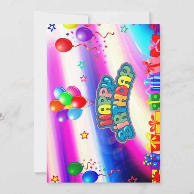 Tarjeta de cumpleaños (Anverso)
