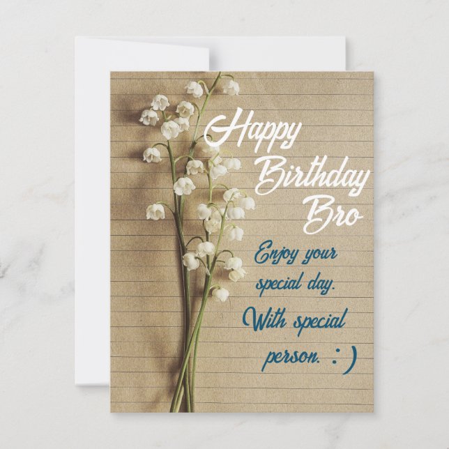 Tarjeta de cumpleaños (Anverso)