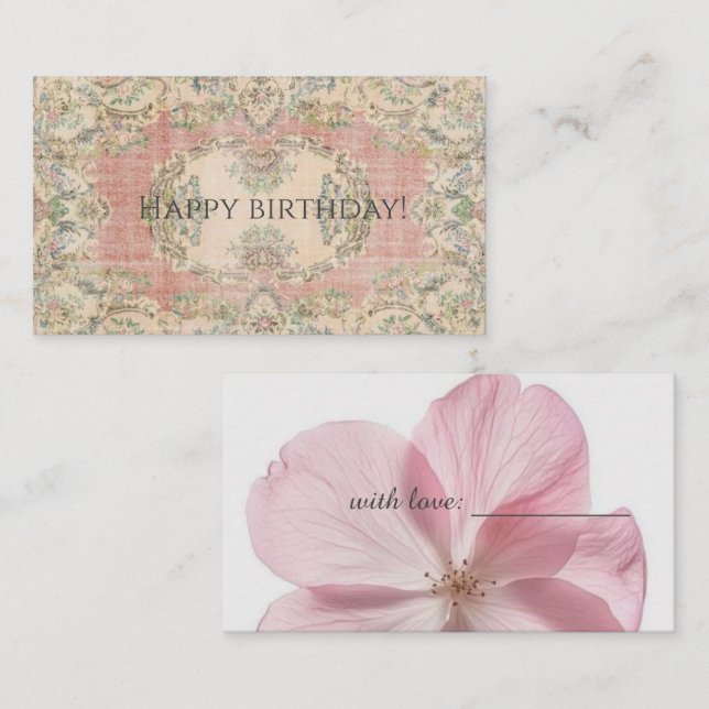 Tarjeta de cumpleaños (Anverso / Reverso)