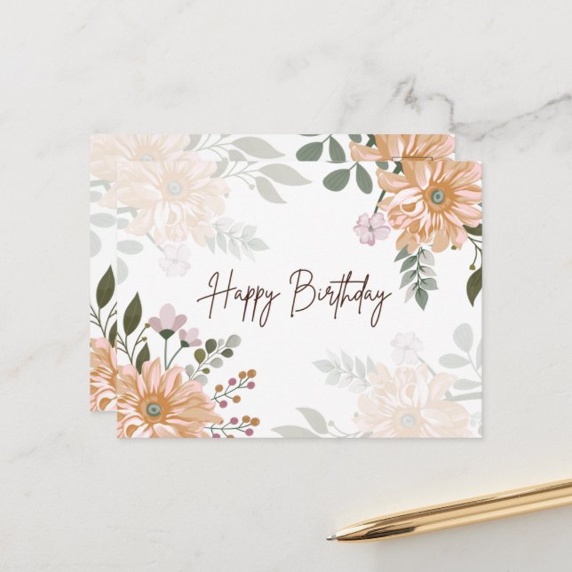 Tarjeta de cumpleaños (Anverso/Reverso In Situ)