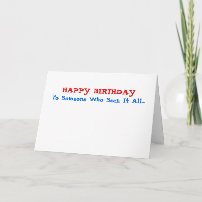 Tarjeta de cumpleaños (Anverso)