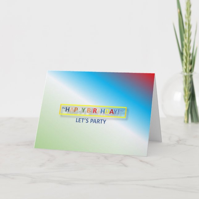 Tarjeta de cumpleaños (Anverso)