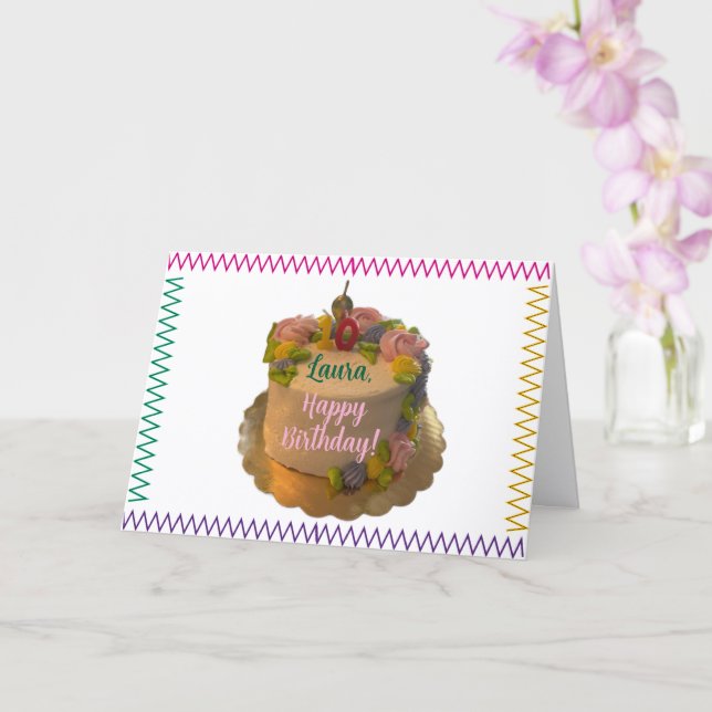 Tarjeta de cumpleaños 10 bendecida (Orquídea)