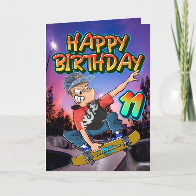 Tarjeta de cumpleaños 11 (Anverso)