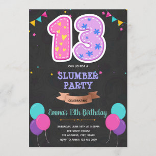 Tarjeta de cumpleaños 13 de dos dígitos