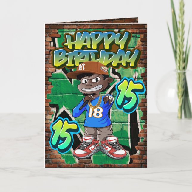 Tarjeta de cumpleaños 15 (Anverso)