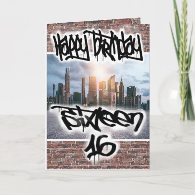 Tarjeta de cumpleaños 16 (Anverso)