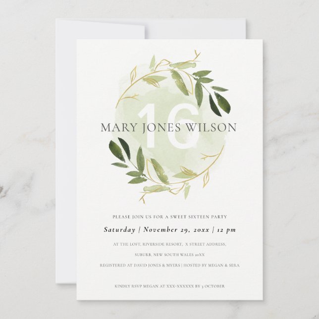 TARJETA DE CUMPLEAÑOS 16 DULCE DE RESPIRACIÓN DE O (Anverso)