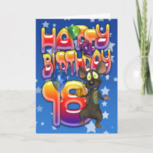 Tarjeta de cumpleaños 18, cumpleaños feliz