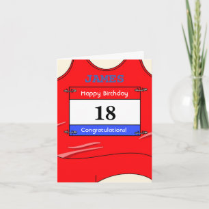 Tarjeta de cumpleaños 18 feliz para un corredor