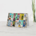 Tarjeta de cumpleaños 18 Happy Plates<br><div class="desc">Por Gear4gearheads.</div>