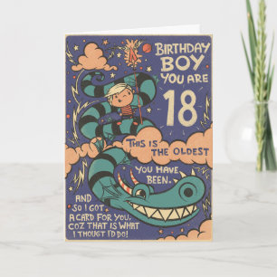 Tarjeta de cumpleaños 18 para él