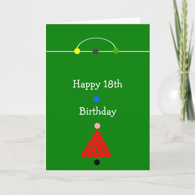 Tarjeta de cumpleaños 18 personalizada de diseño d (Anverso)